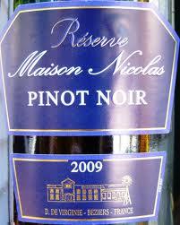 Maison Nicolas - Pinot Noir Vin de Pays dOc R�serve NV